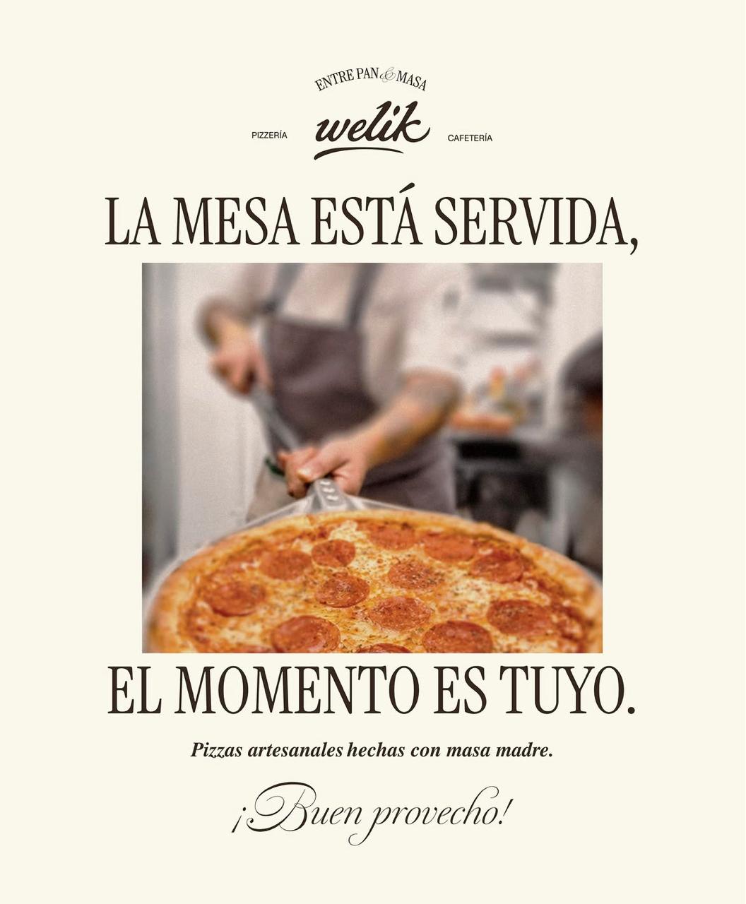 Pizza artesanal de pepperoni — Welik Querétaro